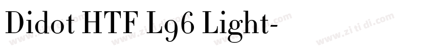 Didot HTF L96 Light字体转换